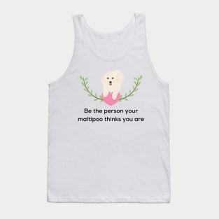 Maltipoo Mom and Dad Quotes Tank Top